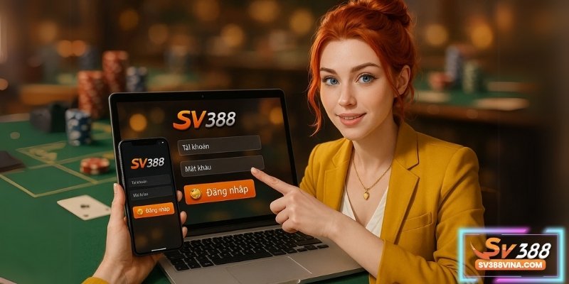 Thao tác đăng nhập Sv388 chỉ với vài bước đơn giản
