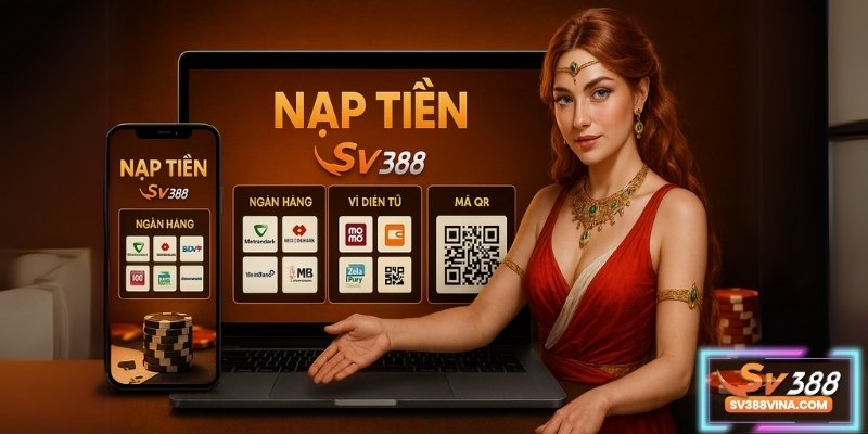 Giao diện chọn phương thức nạp tiền tại Sv388 – dễ hiểu, trực quan.