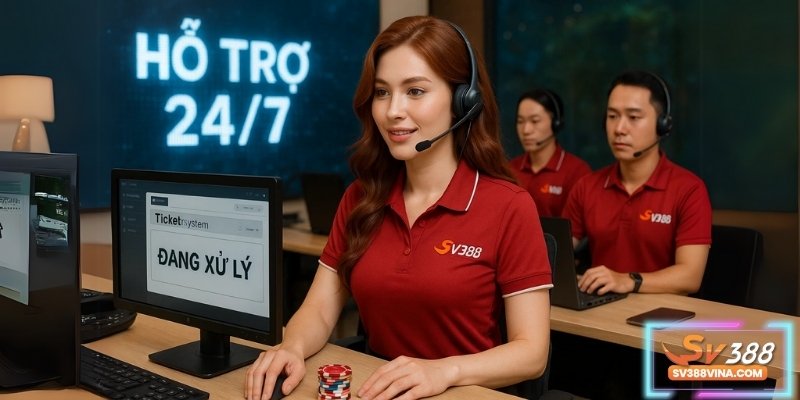 Bộ phận CSKH Sv388 phản hồi ngay khi có sự cố giao dịch nạp tiền.
