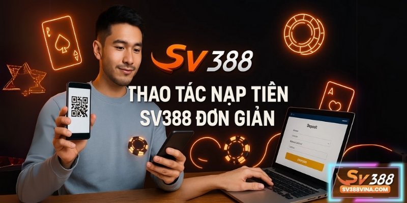hướng dẫn thao tác nạp tiền sv388 đơn giản , nhanh chóng, thuận tiện
