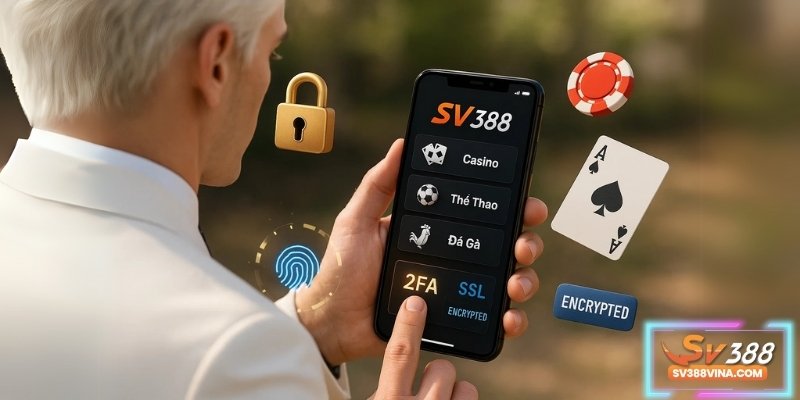 Ứng dụng di động SV388 – đầy đủ tính năng, bảo mật đa lớp.